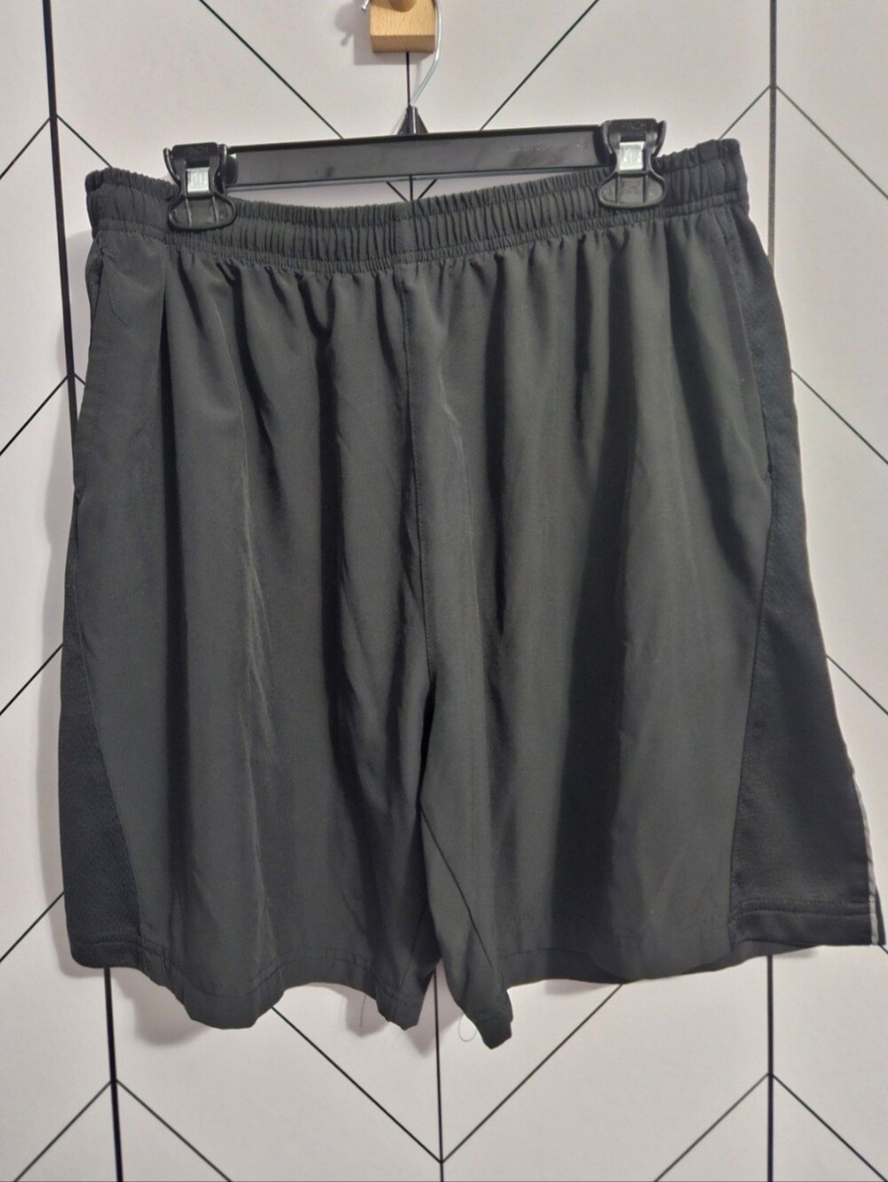 Above the Rim Black Athletic Shorts, Men's XL